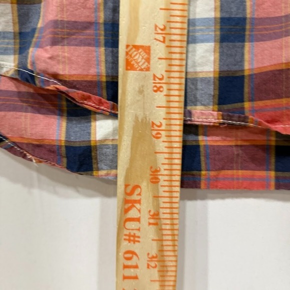 American Eagle Shirt Men's 2XL Plaid Short Sleeve Button Down Vintage Fit - Picture 4 of 5